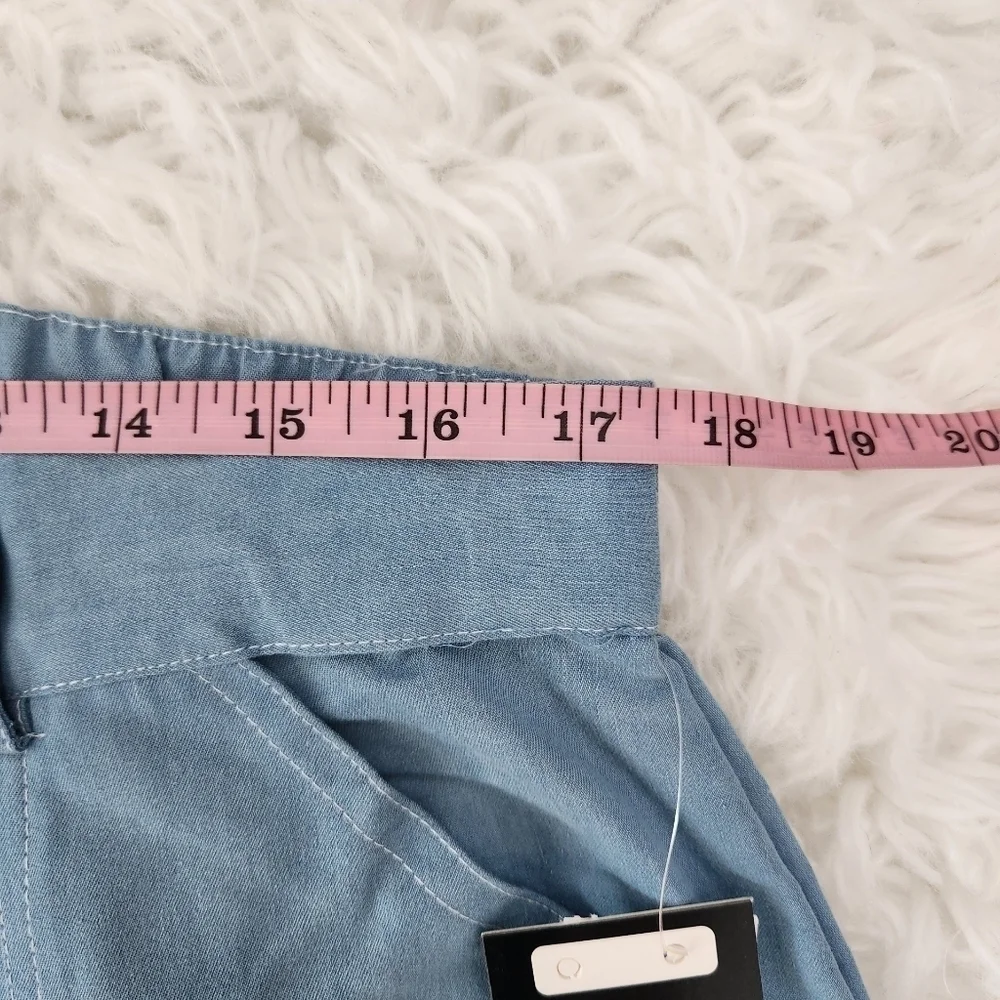 Thrill Jeans Plus Size Organza Detail Straight Leg Jeans. Light Wash. Si…